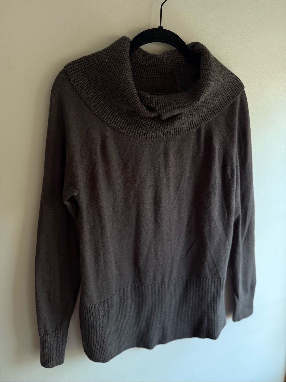 Cyrus Dark Grey Cowl Neck Sweater